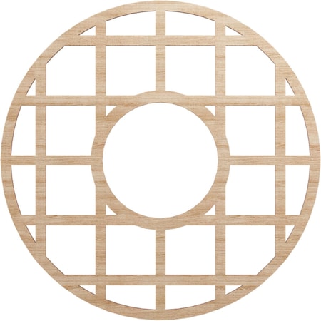 Ekena Millwork O'Neal Wood Fretwork Pierced Ceiling Medallion, Alder, 24"OD x 8 3/4"ID x 1/4"T CMWP24X24X0250ONAL